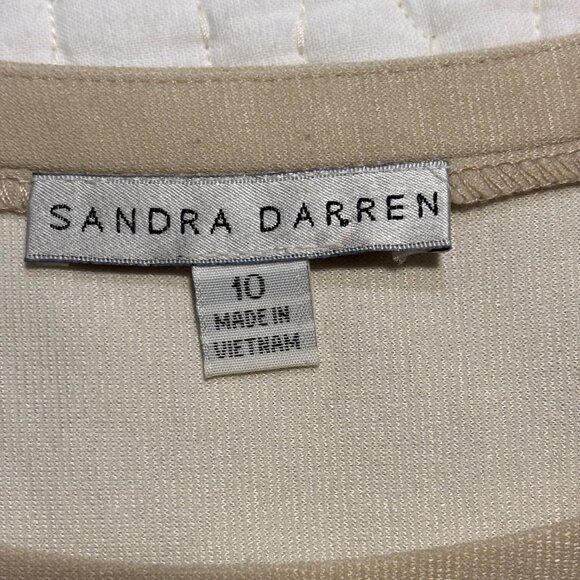 Perfect November colors / stretch knit dress from Sandra Darren. - Picture 3 of 3